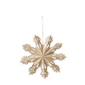 Anhänger Stern Snowflake Papier natural brown ⌀ 30 cm