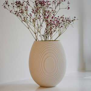 ArchitectMade - Flow Vase, Drop, weiß