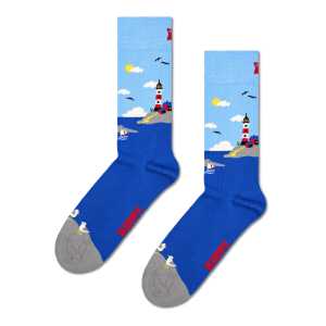 Blaue Lighthouse Crew Socken
