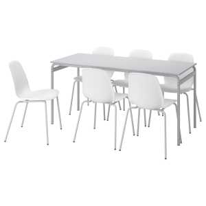 GRÅSALA / LIDÅS Tisch und 6 Stühle