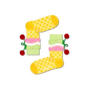 Gelbe Eiscreme Kindersocken | Happy Socks