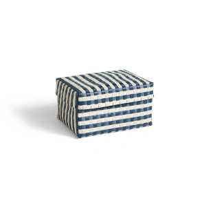 HAY Maxim Stripe Box Verwahrungskorb M 24 x 33,5cm Blau-sand