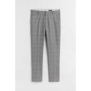 H&M Anzughose in Skinny Fit Grau/Kariert, Anzughosen Größe 62. Farbe: Grey/checked