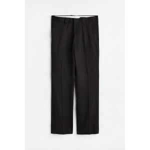 H&M Ausgestellte Hose Regular Fit Schwarz, Chinohosen in Größe 56. Farbe: Black