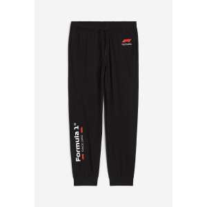 H&M Schlafhose Regular Fit Schwarz/Formula 1, Pyjama-Hosen in Größe M. Farbe: Black/formula 1