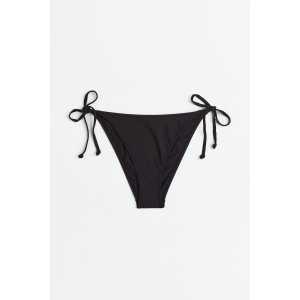 H&M Tie-Tanga Bikinihose Schwarz, Bikini-Unterteil in Größe 36. Farbe: Black