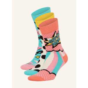 Happy Socks 3er-Pack Socken Mother's Day Mit Geschenkbox beige