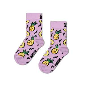 Hellviolette Ananas Crew Socken