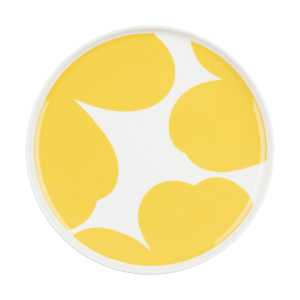 Marimekko Iso Unikko Teller Ø20 cm White-spring yellow