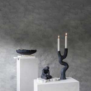 Mette Ditmer - Art Piece Kerzenhalter, schwarz