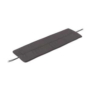 Muuto Linear Steel bench pad 110x32,5 cm Dark grey