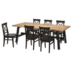 SKOGSTA / INGOLF Tisch und 6 Stühle