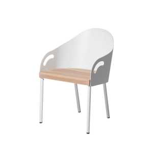 SMD Design Brunnsviken Stuhl Weiß/Eiche