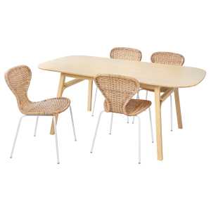 VOXLÖV / ÄLVSTA Tisch und 4 Stühle