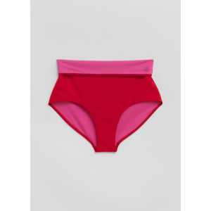 & Other Stories Bikinihose mit hohem Bund Rubinrot/Fuchsia, Bikini-Unterteil in Größe 34. Farbe: Ruby red/fuchsia
