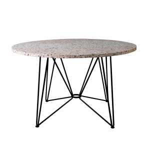 Acapulco Design - The Ring Table, H 74 x Ø 120 cm, Terrazzo Stein