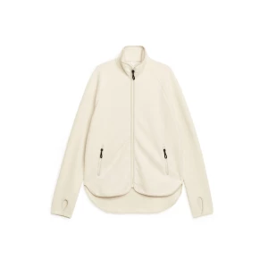Arket Fleecejacke mit Reißverschluss Cremeweiß, Funktionskleidung – Jacken in Größe L. Farbe: Off white