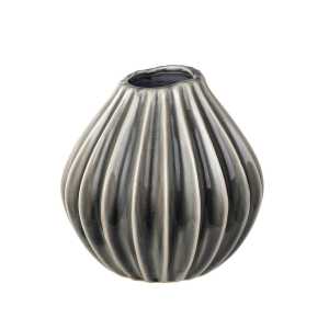 Broste Copenhagen Wide Vase Smoked Pearl 15cm