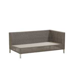 Cane-line Connect Modulsofa 2-Sitzer taupe, links
