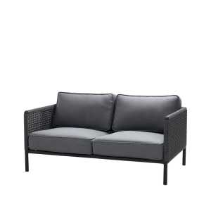 Cane-line Encore 2-Sitzer Sofa Cane-Line Airtouch Lava-Grau/Dark Grey