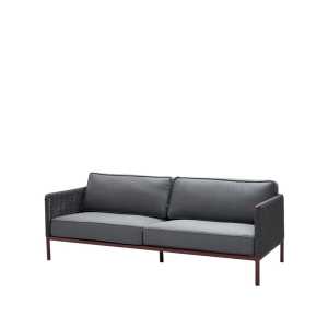 Cane-line Encore 3-Sitzer Sofa Cane-Line airtouch Bordeaux/Dark Grey