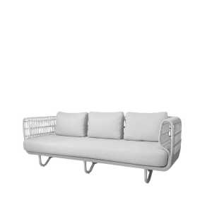 Cane-line Nest Sofa 3-Sitzer Weave White, Cane-Line Matt White