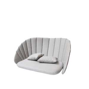 Cane-line Peacock Sofa-Set 2-Sitzer Matt Light Grey