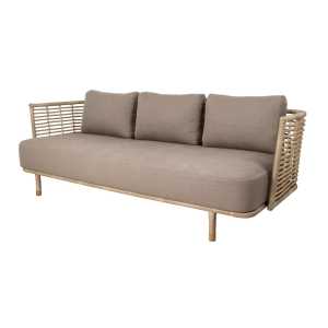 Cane-line Sense Sofa 3-Sitzer Weave AirTouch Taupe