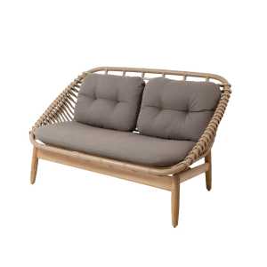 Cane-line String 2-Sitzer Sofa Teakbeine Cane-Line Airtouch Taupe
