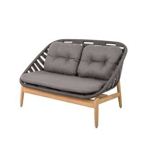 Cane-line Strington 2-Sitzer Sofa Teak Cane-Line AirTouch Grey