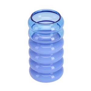 Design Letters Bubble 2-in-1 Vase und Kerzenhalter 13,5 cm Blue