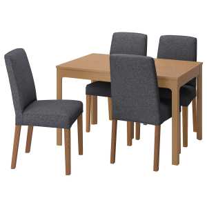 EKEDALEN / BERGMUND Tisch und 4 Stühle