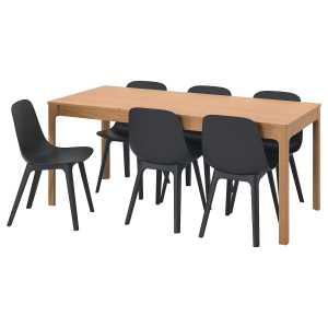 EKEDALEN / ODGER Tisch und 6 Stühle