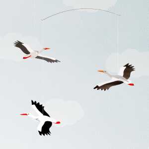 Flensted Mobiles - Lucky Storks Mobile