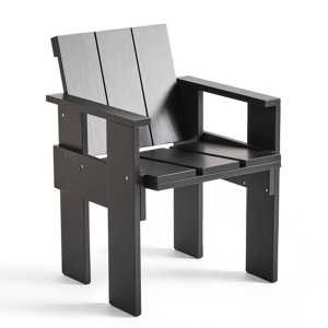 HAY Crate Dining Chair Sessel Kiefernholz lackiert Black