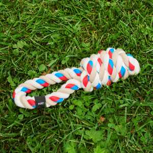 HAY - Dogs Rope Spielzeug, blau / lila / ocker