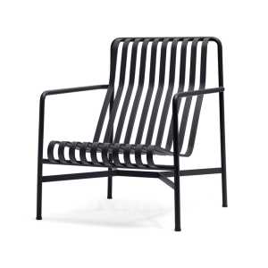 HAY Palissade High Lounge-Sessel Anthracite