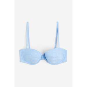 H&M Balconette-Bikinitop Hellblau, Bikini-Oberteil in Größe 75A. Farbe: Light blue