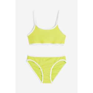 H&M Bikini Zitronengelb, Bikinis in Größe 134/140. Farbe: Lemon yellow