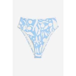 H&M Bikinihose Brazilian Hellblau/Gemustert, Bikini-Unterteil in Größe 46. Farbe: Light blue/patterned