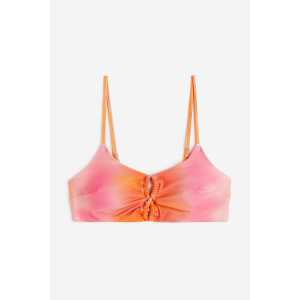 H&M Wattiertes Bikinitop Orange, Bikini-Oberteil in Größe 36. Farbe: Orange 003
