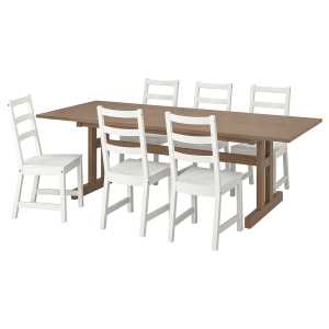 KLIMPFJÄLL / NORDVIKEN Tisch und 6 Stühle