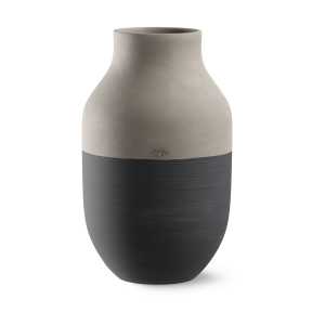 Kähler Omaggio Circulare Vase H31 cm Anthrazitgrau
