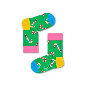 Kinder- Babysocken: Candy Cane, Grün | Happy Socks