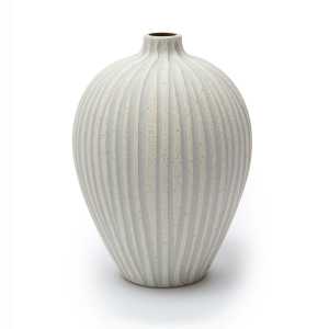 Lindform Ebba Vase medium Sand white stone stripe