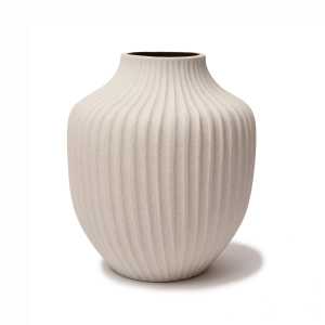 Lindform Kyoto Vase Sand white light deep line