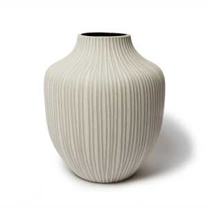 Lindform Kyoto Vase Sand white stone stripe