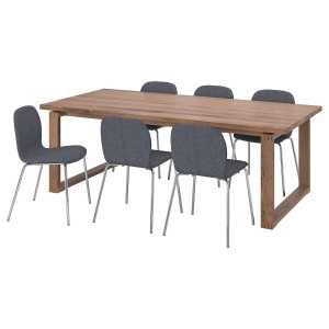 MÖRBYLÅNGA / KARLPETTER Tisch und 6 Stühle
