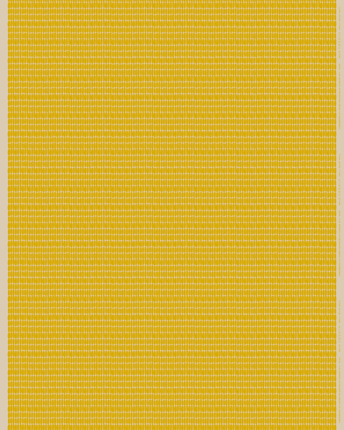 Marimekko Alku Wachstuch Baumwolle-Leinen Linen-yellow