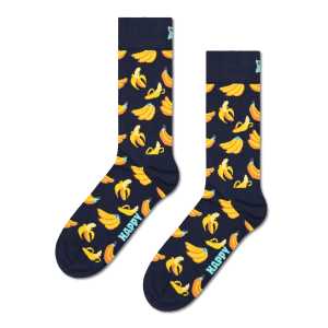 Marineblaue Banana Crew Socken